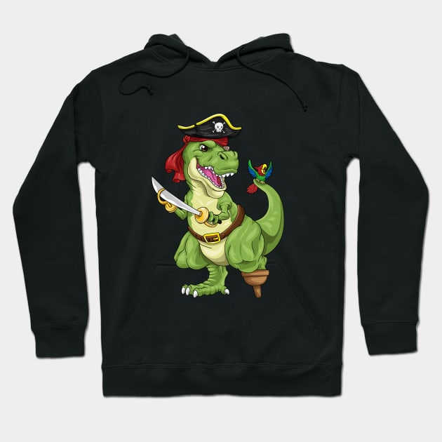 Kids T-Rex dinosaur pirate costume Party Bday Dino Hoodie by ELFEINHALB